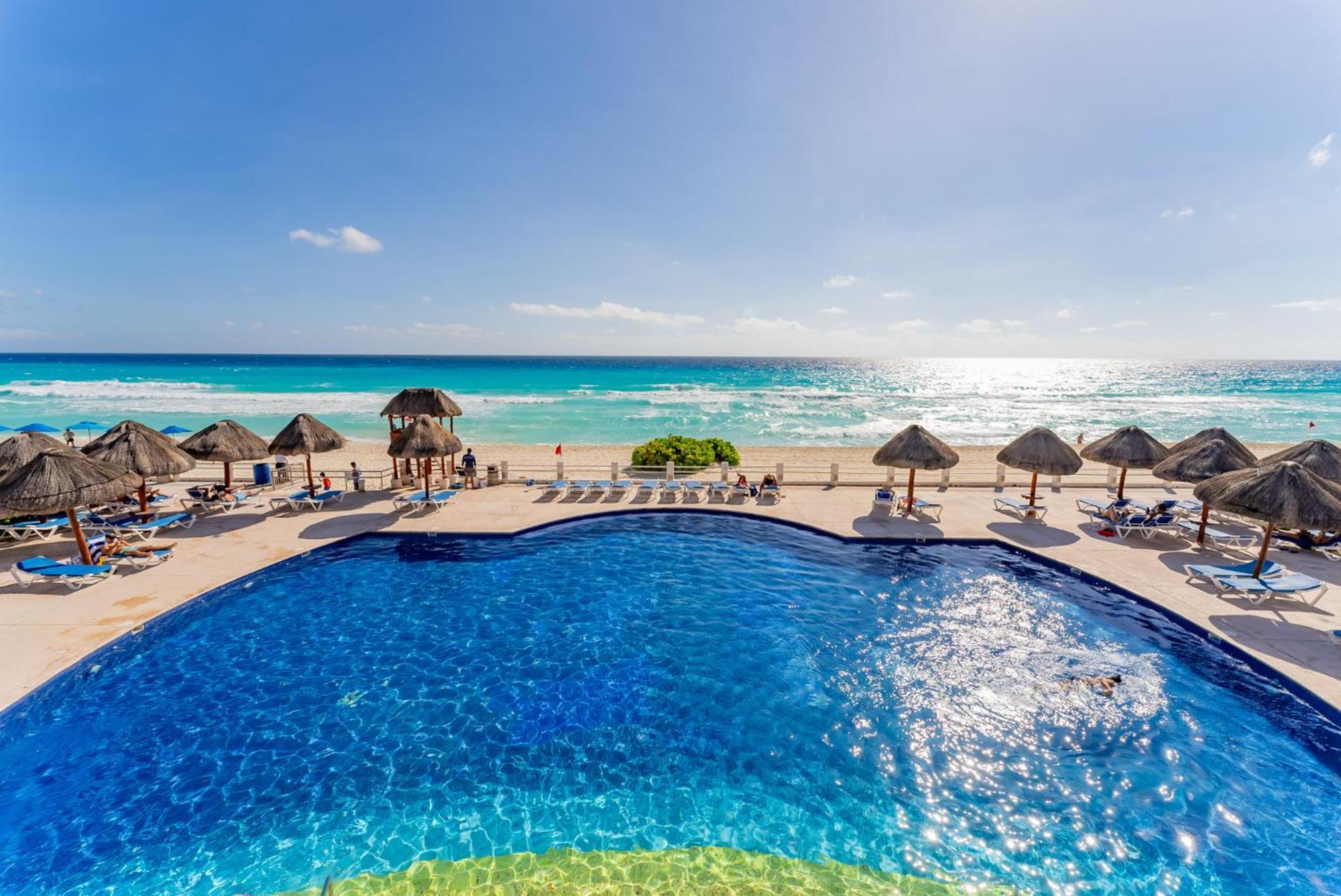 Amazing Caribbean Ocean View At Villas Marlin In Cancún Extérieur photo