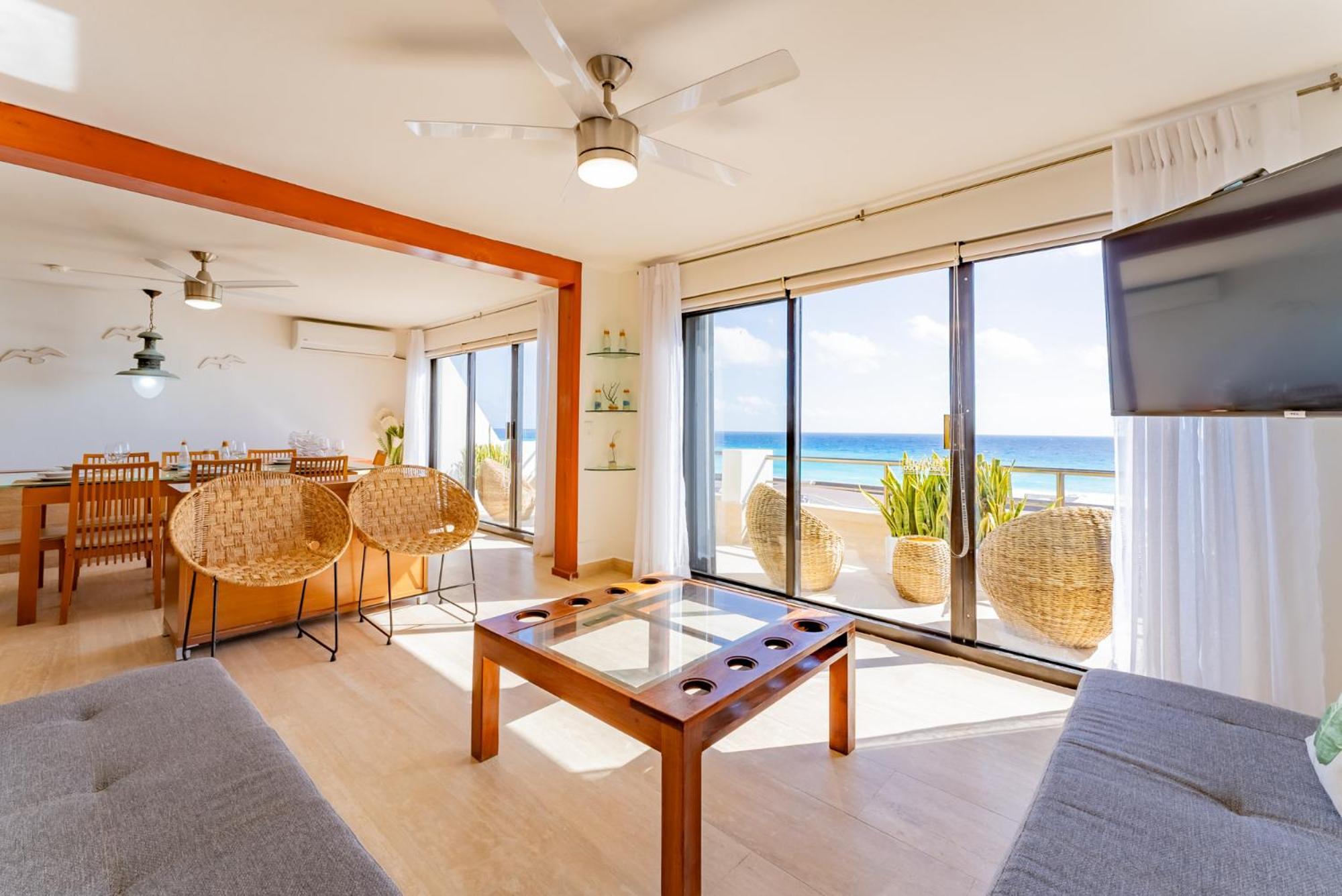 Amazing Caribbean Ocean View At Villas Marlin In Cancún Extérieur photo