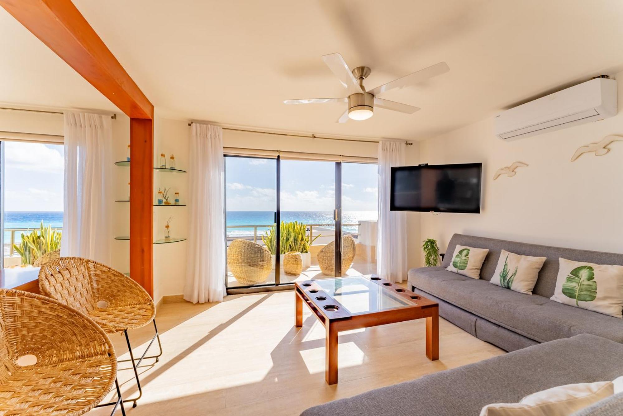 Amazing Caribbean Ocean View At Villas Marlin In Cancún Extérieur photo