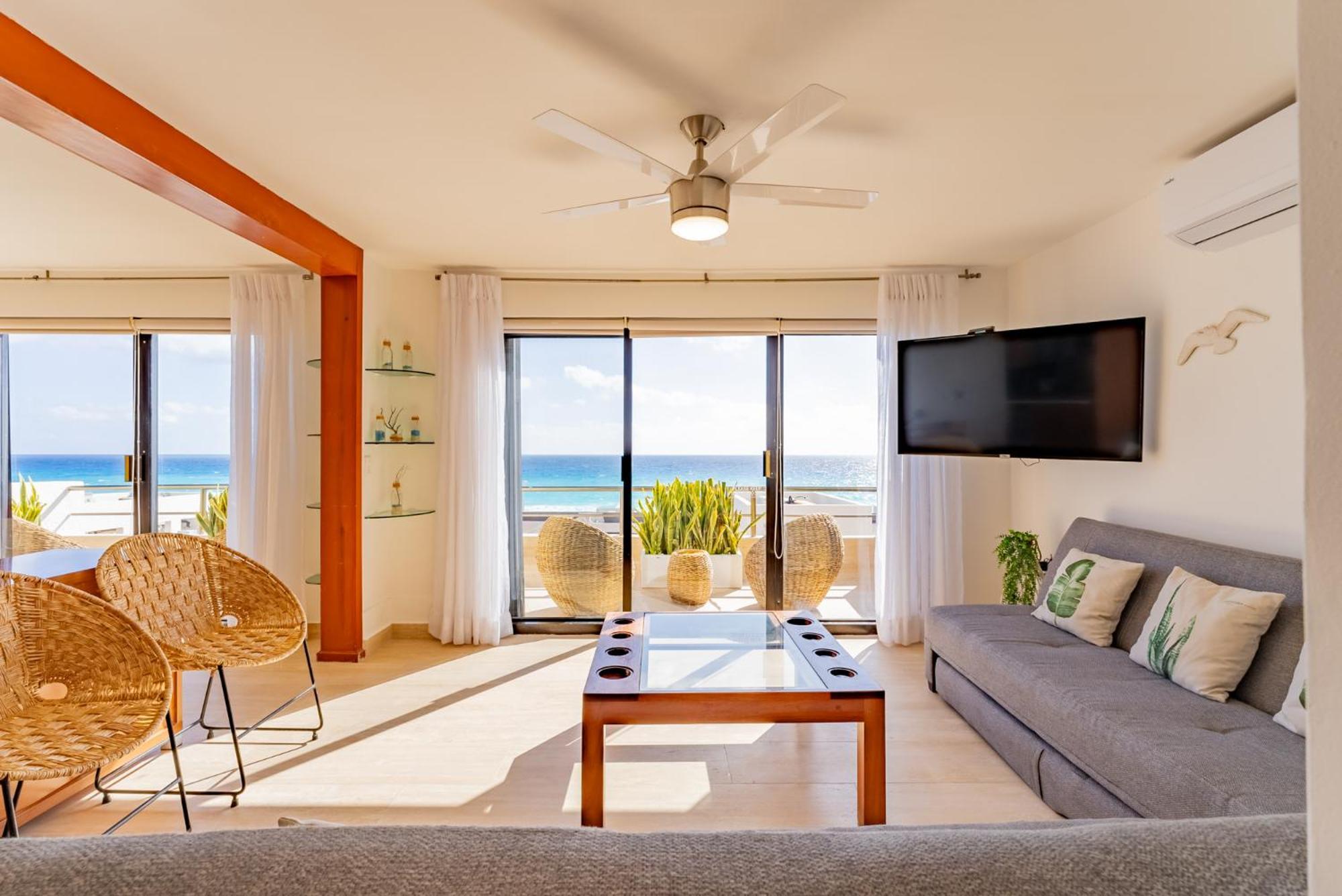 Amazing Caribbean Ocean View At Villas Marlin In Cancún Extérieur photo