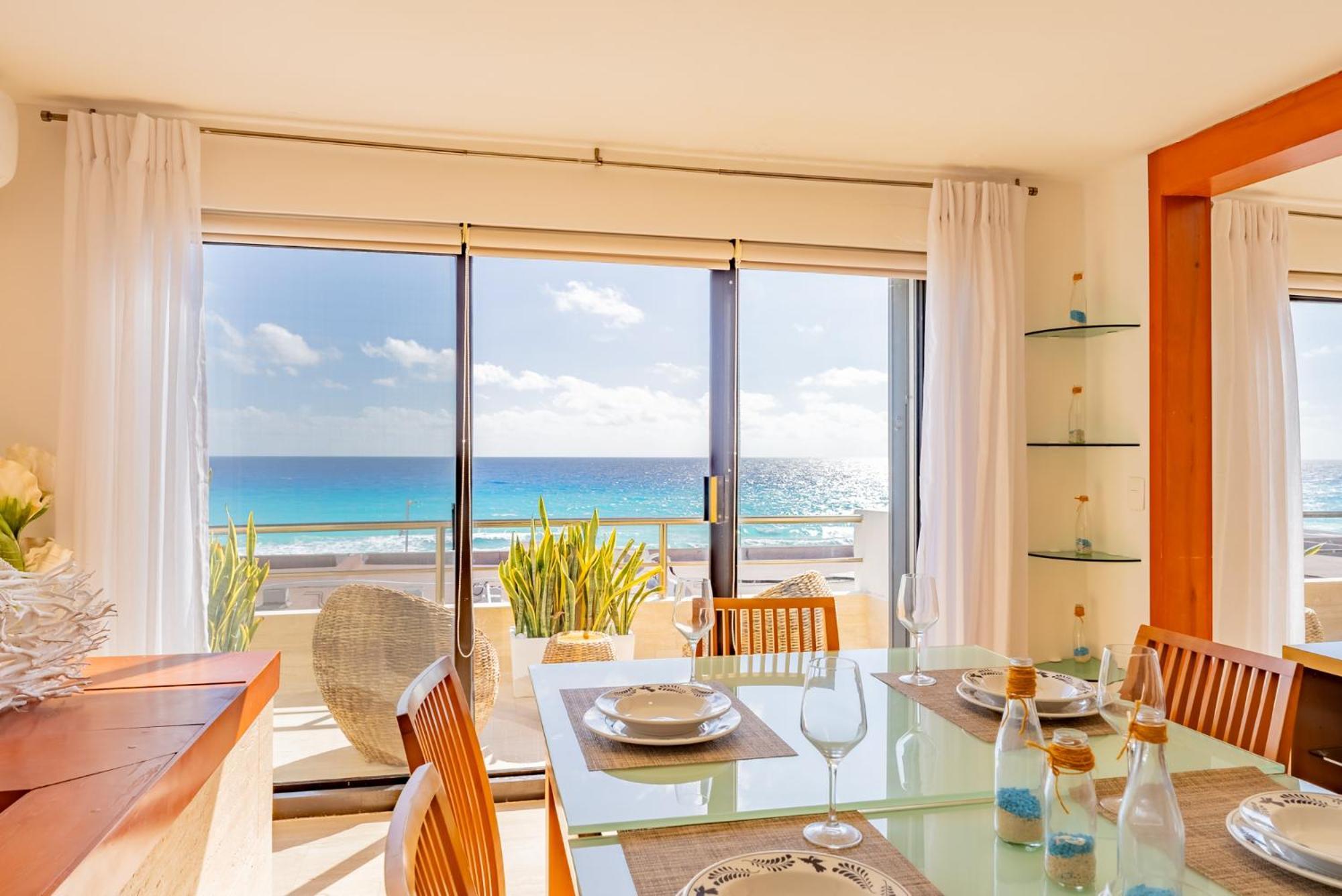 Amazing Caribbean Ocean View At Villas Marlin In Cancún Extérieur photo